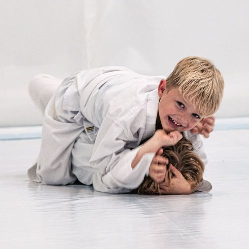 Bilder unserer Kinder beim BJJ-Training