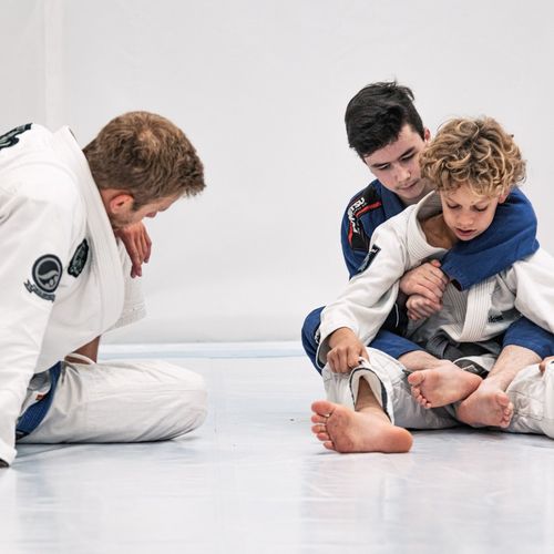 Bilder unserer Kinder beim BJJ-Training